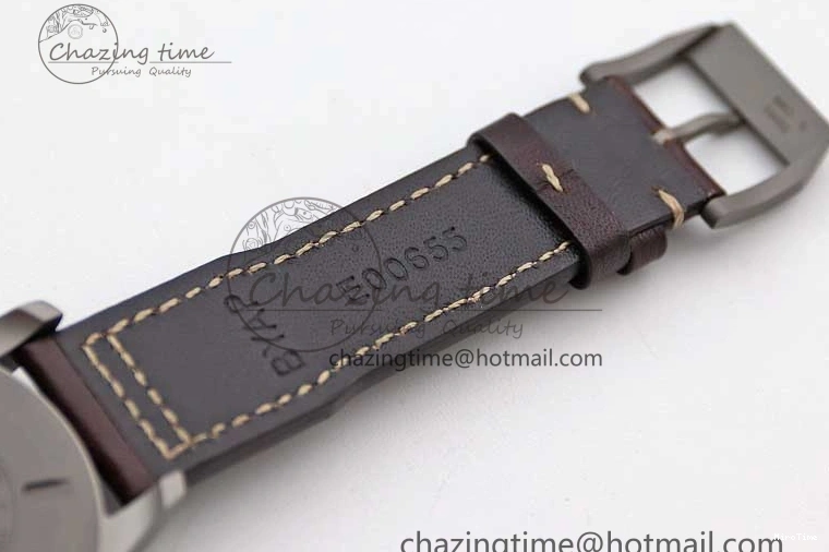 MIROTIME 0312 Mark XVIII IW327006 Titanium M+F 1:1 Best Edition Black Dial on Brown Leather Strap A Efficient 7052